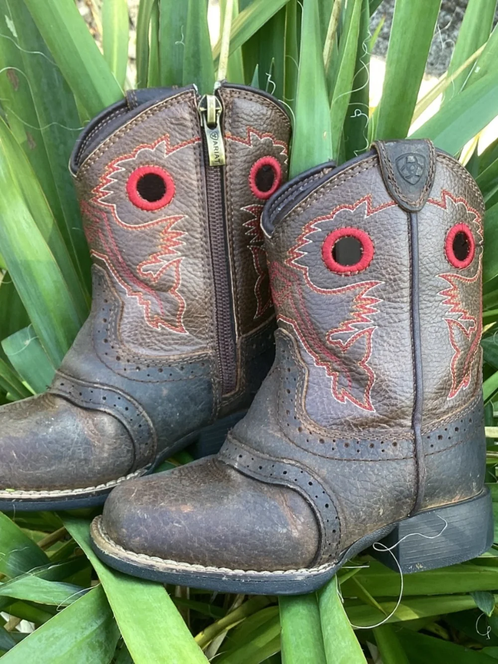 Ariat Lil Stompers American Heritage Rough Stock Toddler Leather Cowboy Boots🤠
